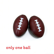 (Brown Rugby)Full Print Solid Core Rugby Stress Ball Toy For Adult Relief And Sensory Play