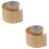 2Rouleaux Décor Plinthe PVC Adhésive Autocollante Marron 5