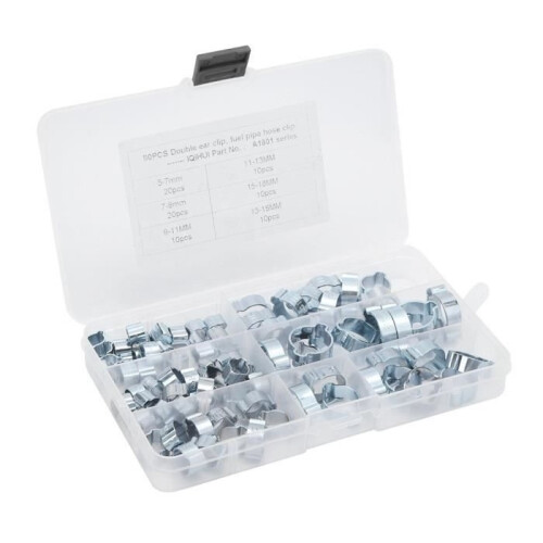 XUY Double Ear Hose Clamp - 360 Design - 80pcs - 6 Sizes 1
