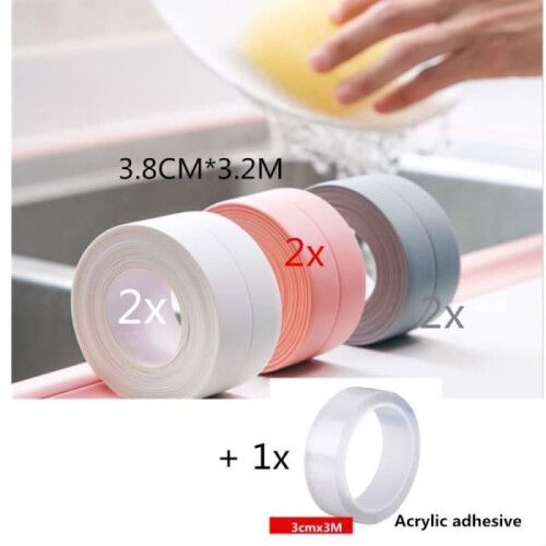 Sealing Strip - PE - White - 28 pcs - Bathroom and Kitchen 1