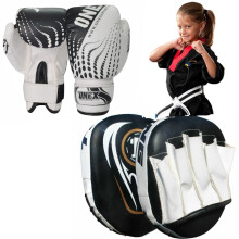 Boxing Gloves 6oz and Focus Mitts Pads Set