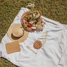 Wooden picnic cutlery set x30 each Fackelmann Move
