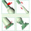 Bottle Brush - Multifunctional - 3 in 1 - Silicone - Long Handle - Green 3