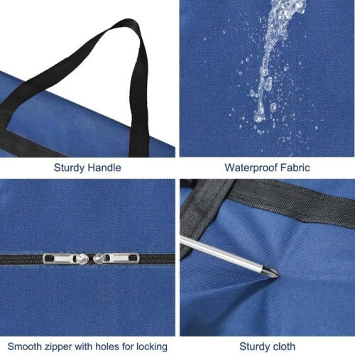Under-bed storage bag - 1X85 - Foldable - 85L - Blue - 72x46x26 cm 2