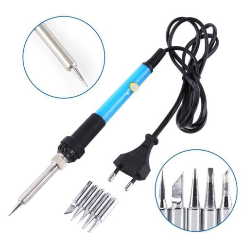 220V 60W Adjustable Temperature Soldering Iron Gun 2