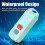 INF Assault Alarm 130 dB, LED light, IP66 waterproof, Black 2