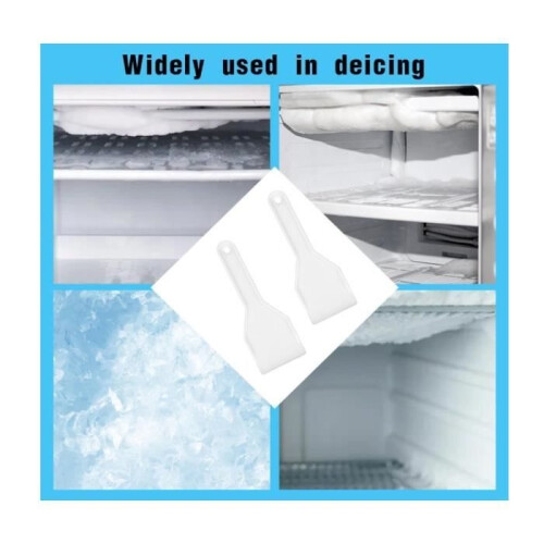 Ice scraper - WJ - Durable PVC - Ergonomic - White - Easy defrosting 1