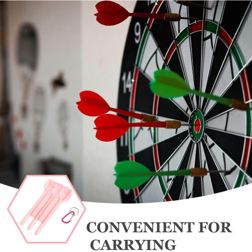 1Boîte De Transport Rose En Durable Pour Fléchettes 2