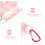 1Boîte De Transport Rose En Durable Pour Fléchettes 5