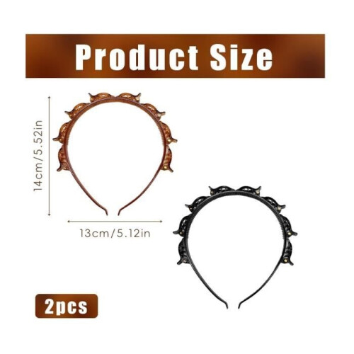 Headband with Clips - Elegant - Versatile - Comfortable - Durable - For Women 1