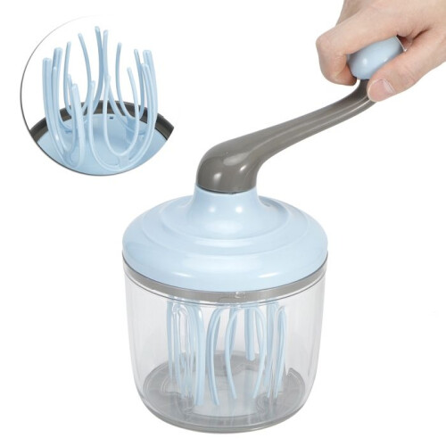 Manual Egg Beater - OKUMGGYJ - Blue - Baking Mixing Tools 1