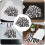 10Feuilles Stickers Adhésifs Numéros Vinyle Noir Imperméables DIY 4