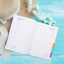 1Daily Cahier Agenda Navy Multi-Usages Portatif Et Solide