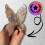 Butterfly hair clip, multicoloured, 6.5 x 6.5 cm 3