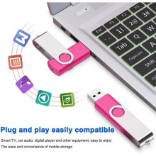 Pack of 10 SRVR 8GB Multicolored USB Flash Drives - Flash Memory - USB 2.0 - With Indicator Caps