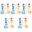 10Boîtes Épingles Portable En Aluminium Couleurs Assorties 2