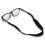 Eyeglass neck strap - ABI - Elastic - Black - Sport - Unisex 2