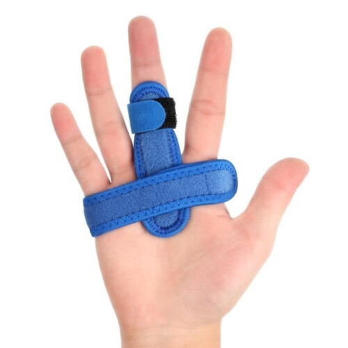 Trigger Finger Splint Blue Finger Protector with Steel Finger Corrector 1