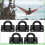 GEBY Black Heavy Duty Stainless Steel Ceiling Hook - Pack of 5 2
