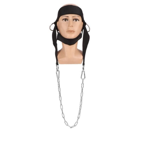SURENHAP Adjustable Neck Harness for Strength Training Exercises - White 2
