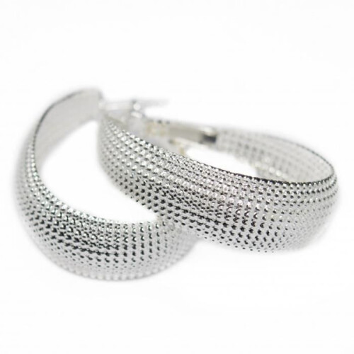 Large silver earrings for women 1