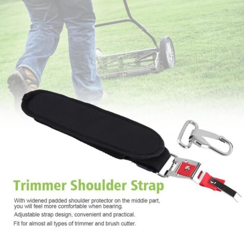 Fydun Trimmer Harness Strap Adjustable Black Nylon Shoulder Strap for Brush Cutter with Hook 1