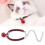 Cat collar - OKUMGGYJ - Red - Adjustable - With bell 2