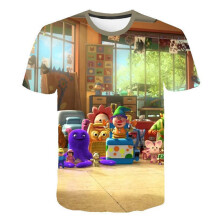 (Brown Toy Story,2XL)Movie Toy Story 4 Womens Mens 3d Print Casual Tshirt Short Sleeve Tee Graphic