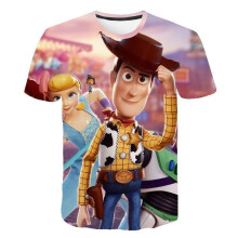 (Pink Woody,4XL)Movie Toy Story 4 Womens Mens 3d Print Casual Tshirt Short Sleeve Tee Graphic