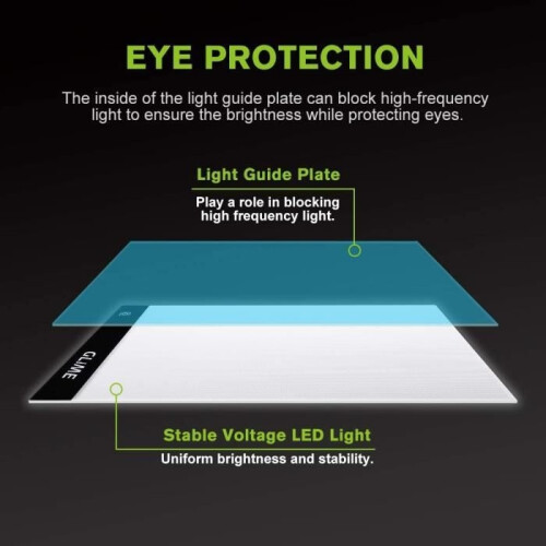 A4 LED Light Pad/Drawing Board with USB Cable and Adjustable Light 1