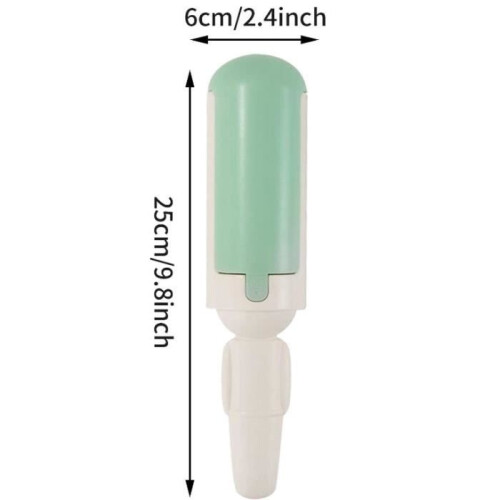 Pet grooming brush - White - Ergonomic handle - Self-cleaning 2
