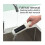 Pet grooming brush - White - Ergonomic handle - Self-cleaning 4