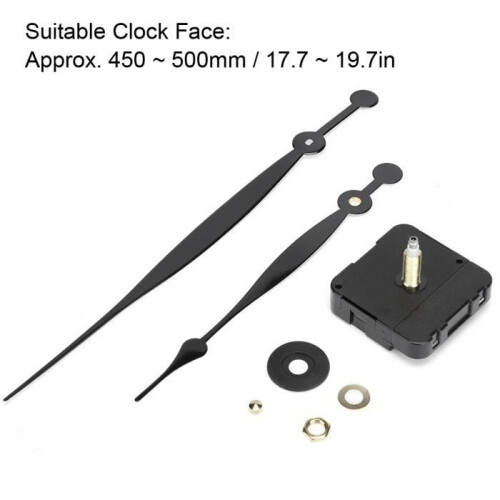 Quartz Clock Movement Motor Kit - SURENHAP - Hour and Minute Hands - White 2