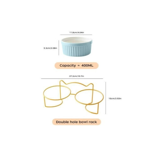Cat bowls - BRAND - Model - Ceramic - Steel - Odorless and angled 1