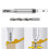 7 Pcs Door Window Hinge Hole Drill Bit Set with Wrench, Self Centering Hinge Drill Bit 4