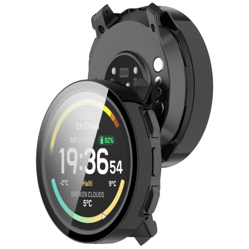 Capa Protetora Compatível com Suunto Vertical 2, PC e Vidro Temperado Integrados Black 2
