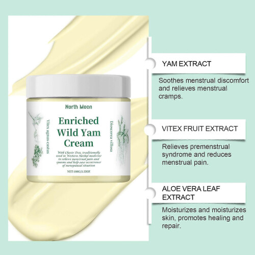 (3pcs) Menstrual Comfort Cream with Aloe Leaf Extract & Vitamin E 2
