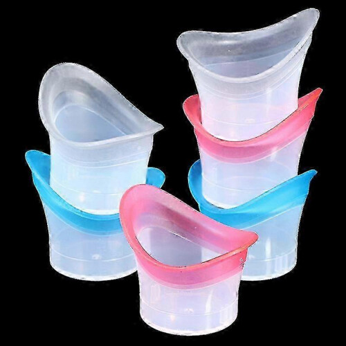 (B) 2Pcs Soft Silicone Ergonomic Eyewash Cups for Sensitive Eyes 1