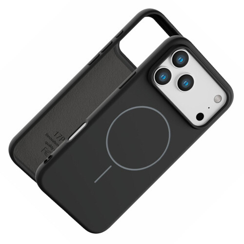 Magnetic Case For iPhone 17 Pro Max- Slimline Low Profile Shockproof Phone Case Black 1