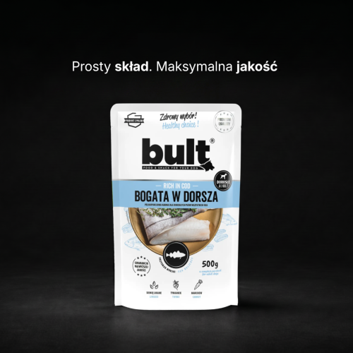 BULT Rich in cod - wet dog food - 500g 1