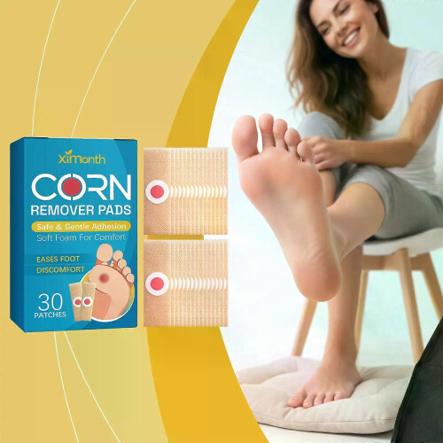 (3 Boxes) 30pcs Extra Strength Corn Removal Pads for Feet & Toes, Corn Removers 1