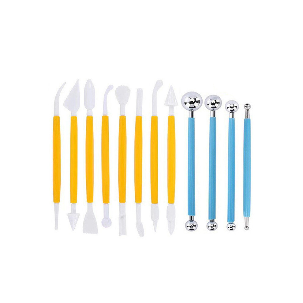 Fondant Cake Decorating Tools 12 Piece Pastry Modeling Set For Cakes, Clay And Marzipan 6083684961014