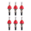 6 Pcs Underfloor Heating Manifold Flow Meter, Visual Flow Monitoring Regulator for Underfloor Heating Systems 1/2 Inch 1