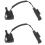 2X Windshield Heated Washer Sprayer Nozzle Jet Compatible with 5 Series E60 E61 2004-2010 525i 528i 1