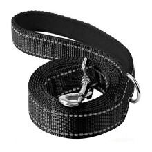 Stevige hondenriem van reflecterend nylon met zacht gevoerd handvat voor het uitlaten en trainen van grote en middelgrote honden