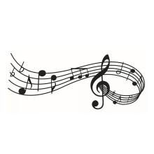 Adesivi murali con note musicali per la sala prove e la decorazione della casa, decalcomanie rimovibili per gli amanti della musica.