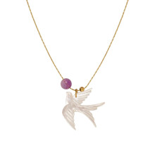 2026 Zwaluwketting van titaniumstaal, sleutelbeenketting, modieuze sieraden voor vrouwen en meisjes, zilverkleurig