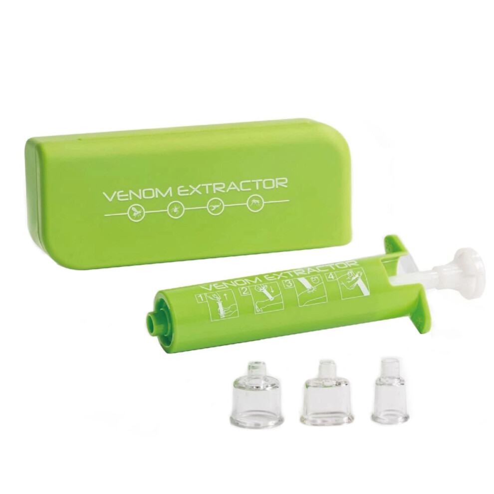 Bite Relief Suction Tool, Venom Extractor Pump, Snake Bite First Aid Kit for Camping and Outdoor Survival