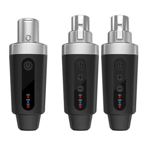 Adattatore XLR da uno a due, trasmettitore e ricevitore per microfono wireless, compatibile con microfoni dinamici, mixer audio per chitarra
