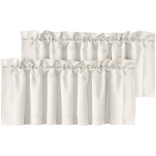 Ivory Curtains 2 Pack, 132.08 x 45.72 cm, for Small Windows, Kitchen and Bathroom, Light Filtering